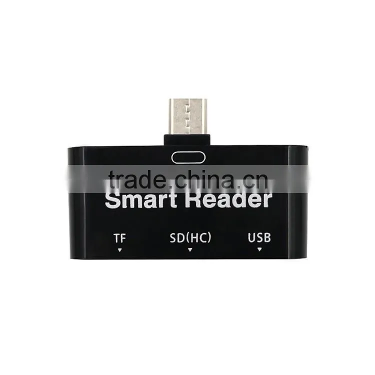 Type-C 3 in 1 Multifunction Memory Card Reader Adapter USB/TF/SD for Macbook Card Reader USB Flash Drives
