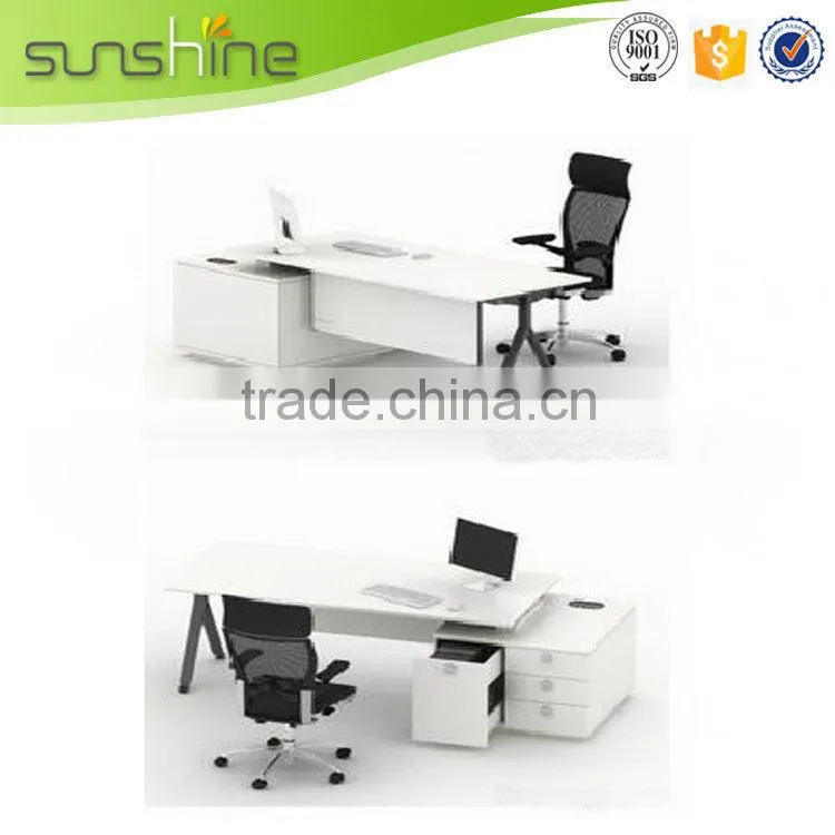 Guangzhou factory professional half round executive desk