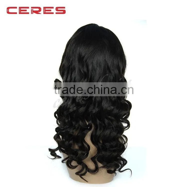 lace front synthetic wig accept paypal silk straight 1B color synthetic hair wig