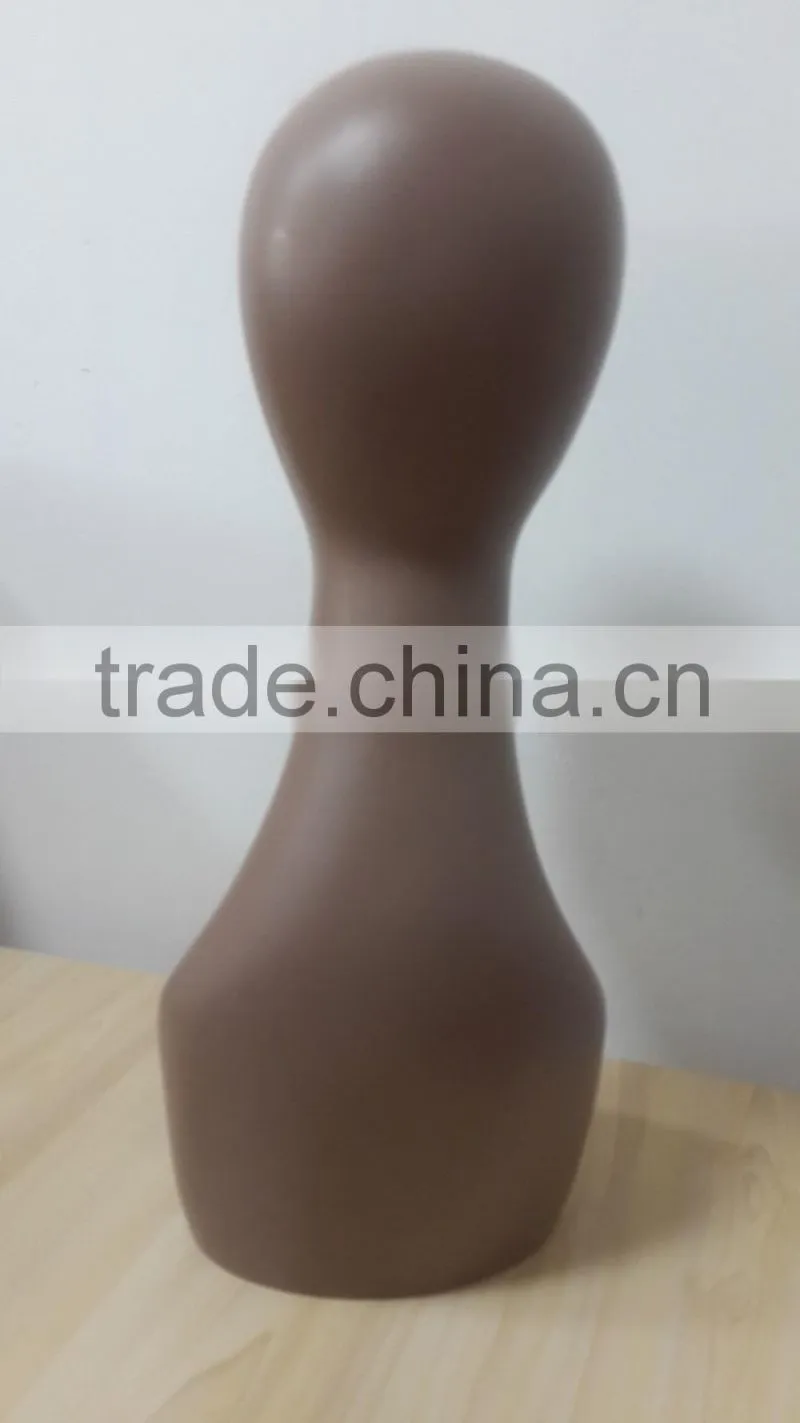 glass fiber reinforced plastics material mannequin head for hair wig display