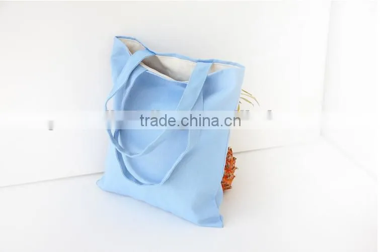 Canvas Shopping handbag plain ;canvas tote bag plain ; canvas cotton shopping bag solid colour