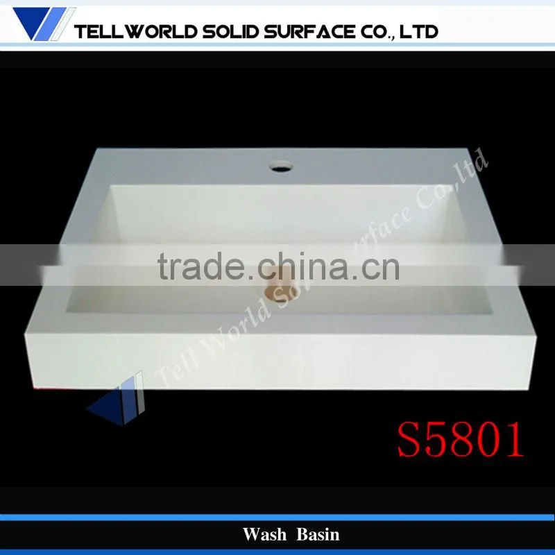 Newest model acrylic solid surface Acrylic Wash Hand Basin