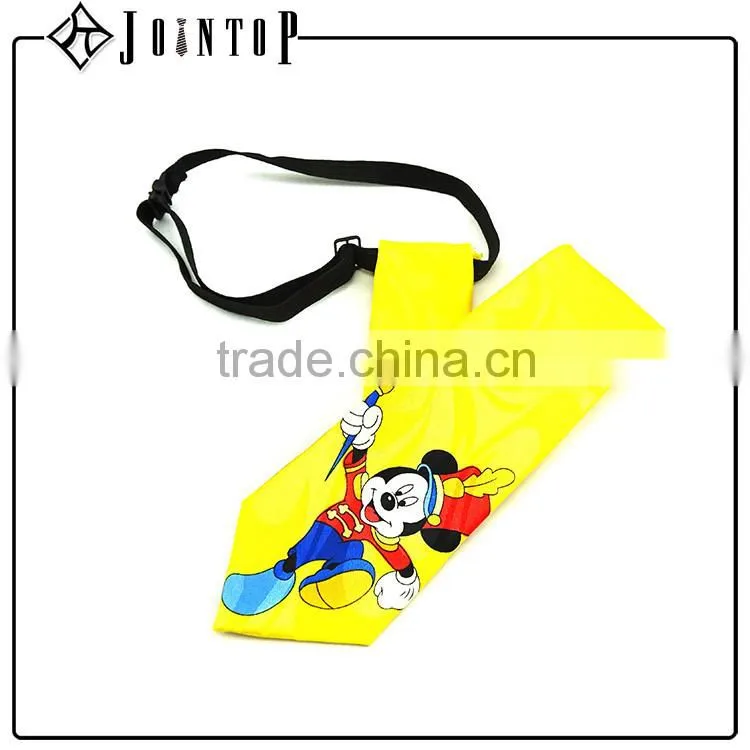 New design wholesale batik mini velcro necktie for children