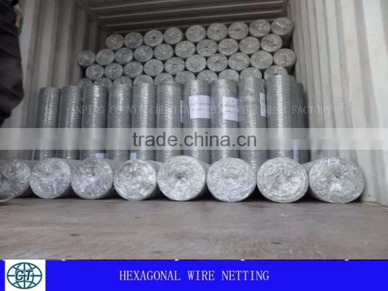 hexagonal wire netting in 1/2" to 3" for feeding