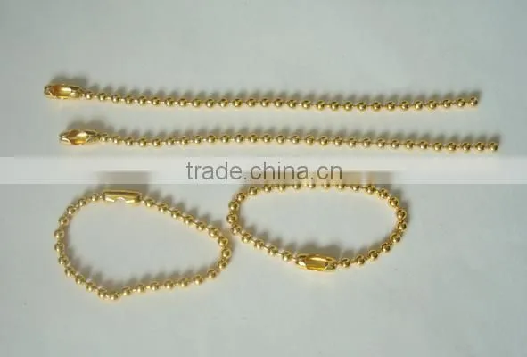 1.5mm Nickel Plated Brass Ball Chain