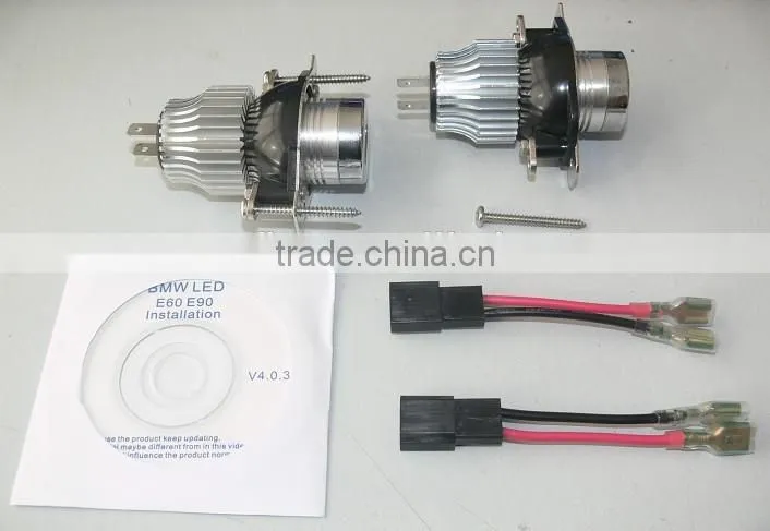 car LED angel eyes bulb for bmw E90 E91 with halogen 6W aluminum base no error