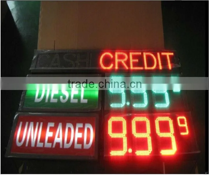 Gas Station Price Sign 8 Inch Segment Display LED