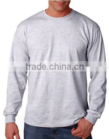 men bulk long sleeve tags plain t-shirts wholesale