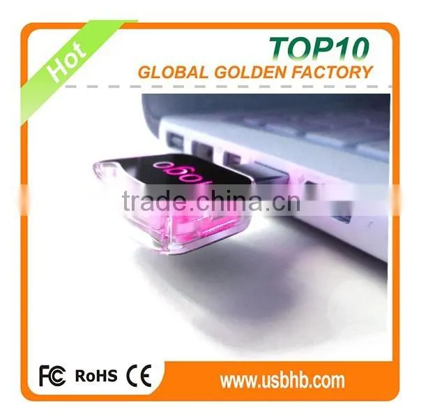 2016 new arrive LED usb keychain drives