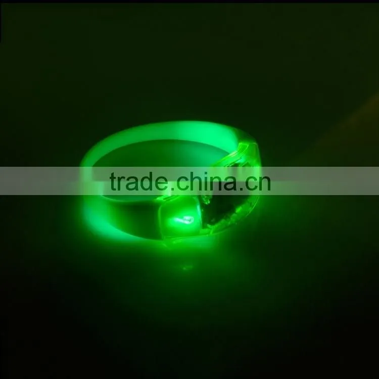 2016 Multi-function Sound Reactive Silicon Led Bracelet Watch