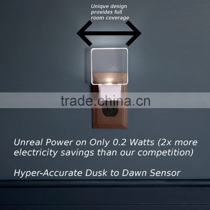 LED night light with dusk sensor dusk to down white