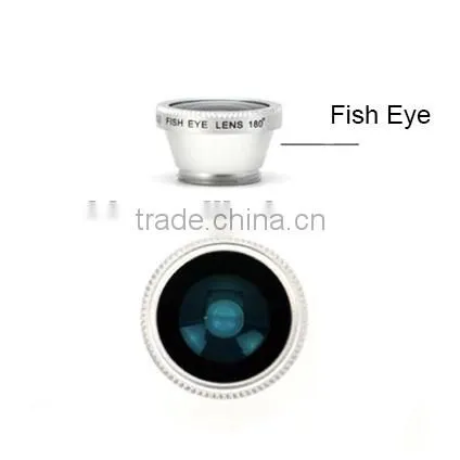 3 in 1 Phone Clip Lens Kit Universally Compatible with Other Smartphones: Fish-Eye + Wide Angle + Macro Lens Clip