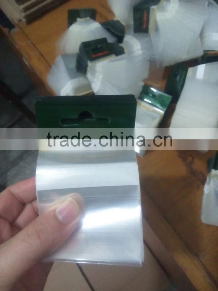 Resealable Plastic BOPP Fishing Hook Header Card Bag For Serbia Market WIth Strong Glue Tape