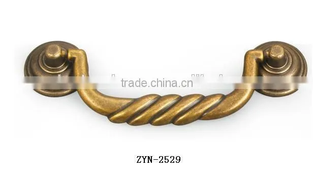 Vintage zinc alloy antique drawer handle,wardrobe door handle,antique handle for furniture