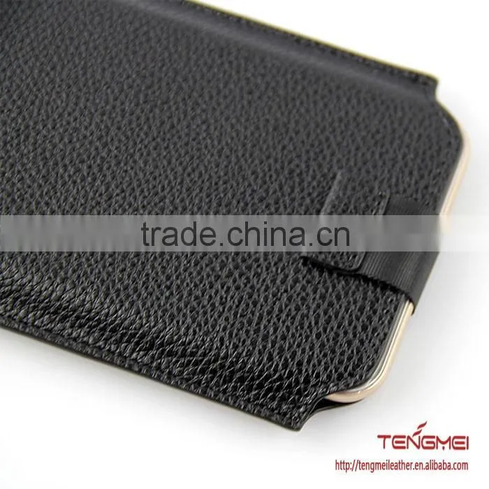 lychee grain vertical bag for Samsung phones