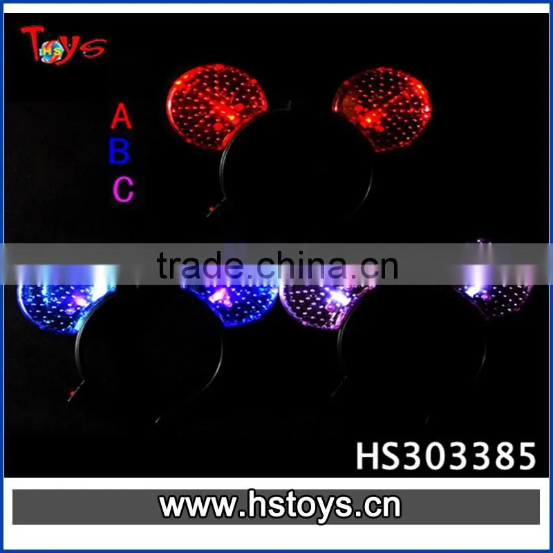 Promotional plstic hair clip flashing led light