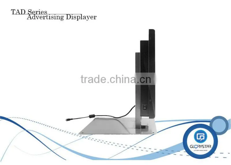17inch (4:3) panel display ads retailers pos video screen digital signage player manufacturers backpack display