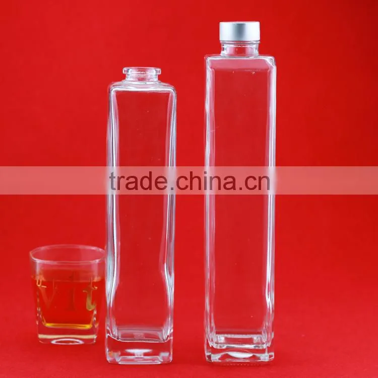 750ml frosted spirit bottle manufacturer matte white vodka glass bottle custom rum bottle