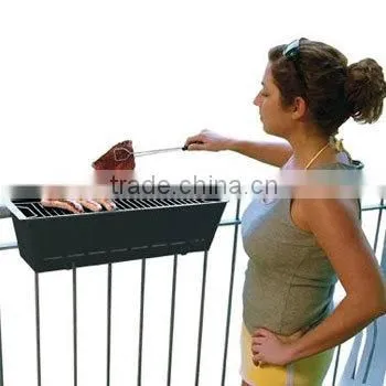 Portable stainless steel charcoal bbq grill