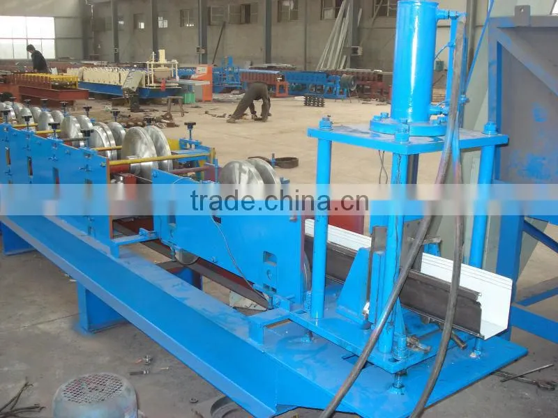 Christmas sale!!5 Inch Color Steel Sheet Gutter Forming Machine with K Shape , 8-15m/min