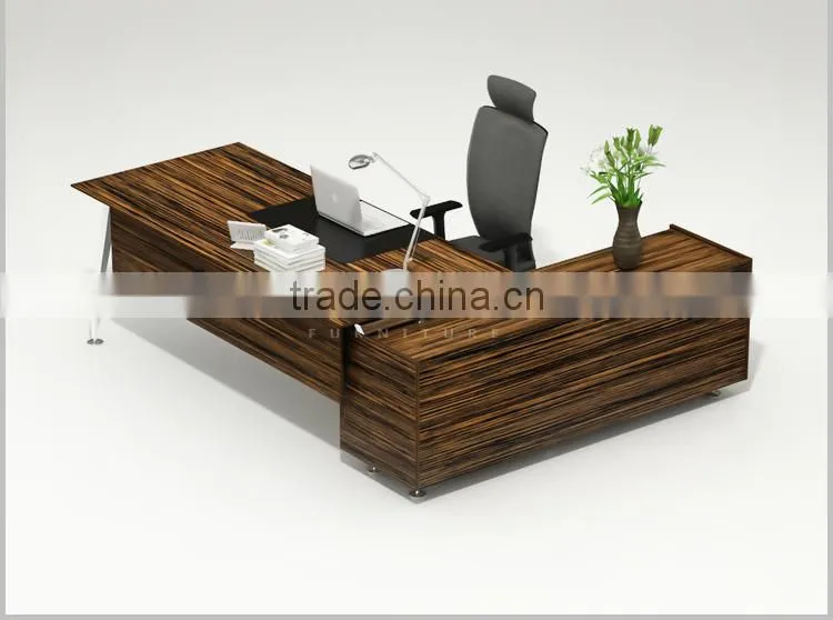 latest design hot sale manager desk with alum frame
