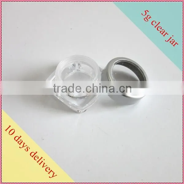 3g 5g 7G 10g Clear Cosmetic Empty Jar Pot Eyeshadow Makeup Face Cream Container