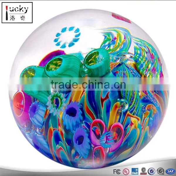 Fish Glass Paperweight 2 Multicolor
