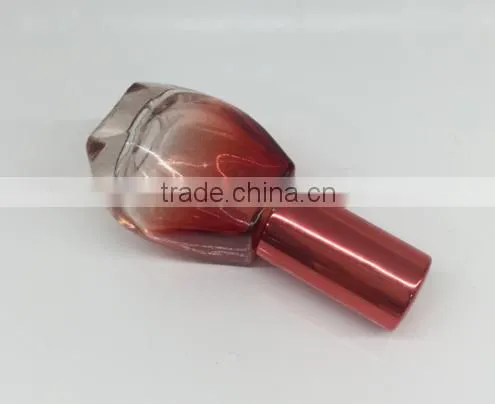 high quality10ml red cylindrical round perfume glass bottle for men and women