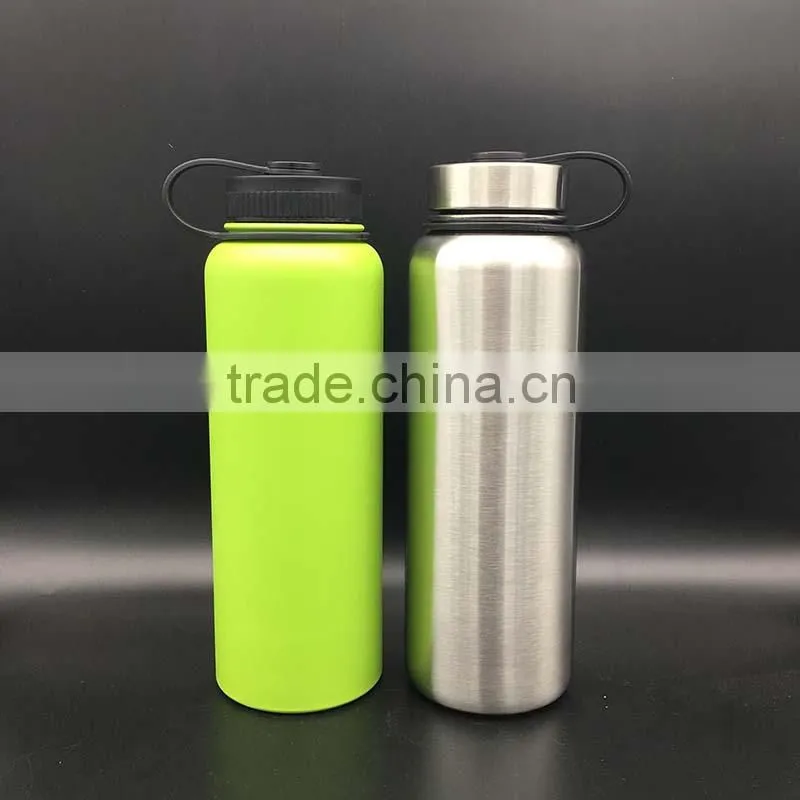 40oz vacuum sports water bottle/double-wall stainless steel metal flask/go hiking 600ml vacuum travel bottle