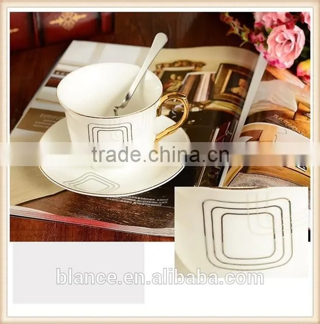 ceramic coffee cup set for one person use in old fashioned english style