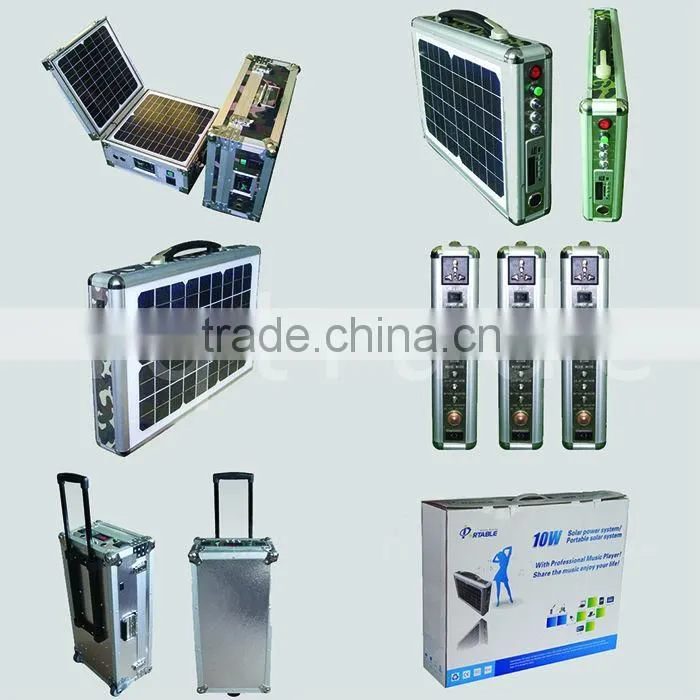 20W DC solar power system for home use solar charging