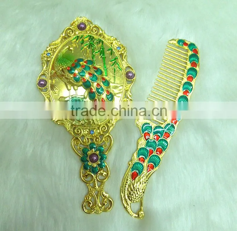 Gold vanity mirror set/antique vanity mirror set