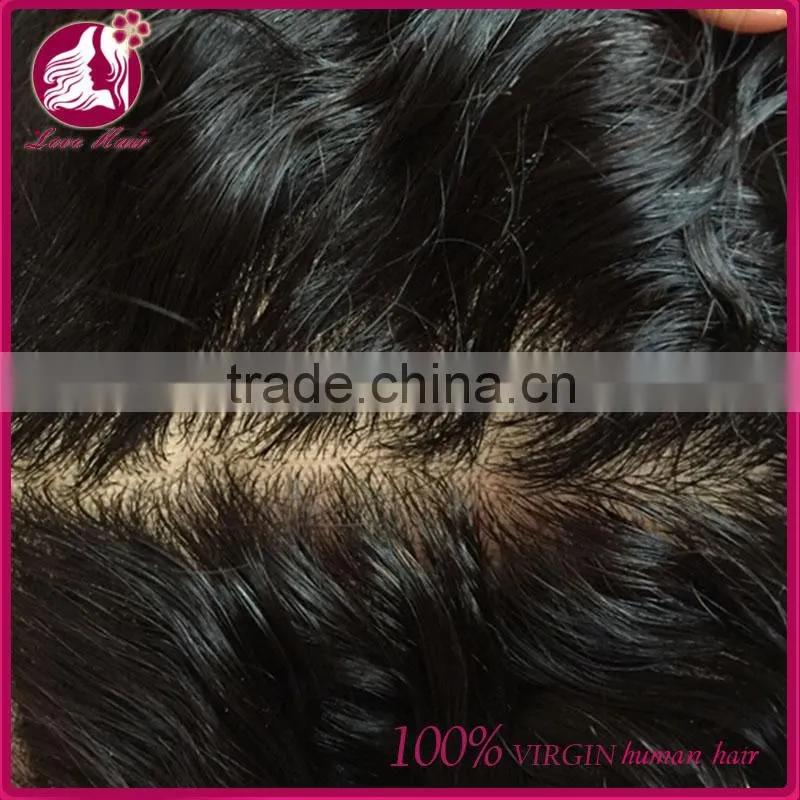 7A Free Shipping Brazilian Virgin Hair Body Wave Closures Human hair Lace Closure 4*4 Middle Free 3 Way Part Silk Base Closure