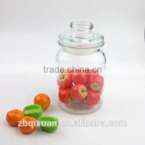 900ml Beautiful Glass Candy Jar with Lid