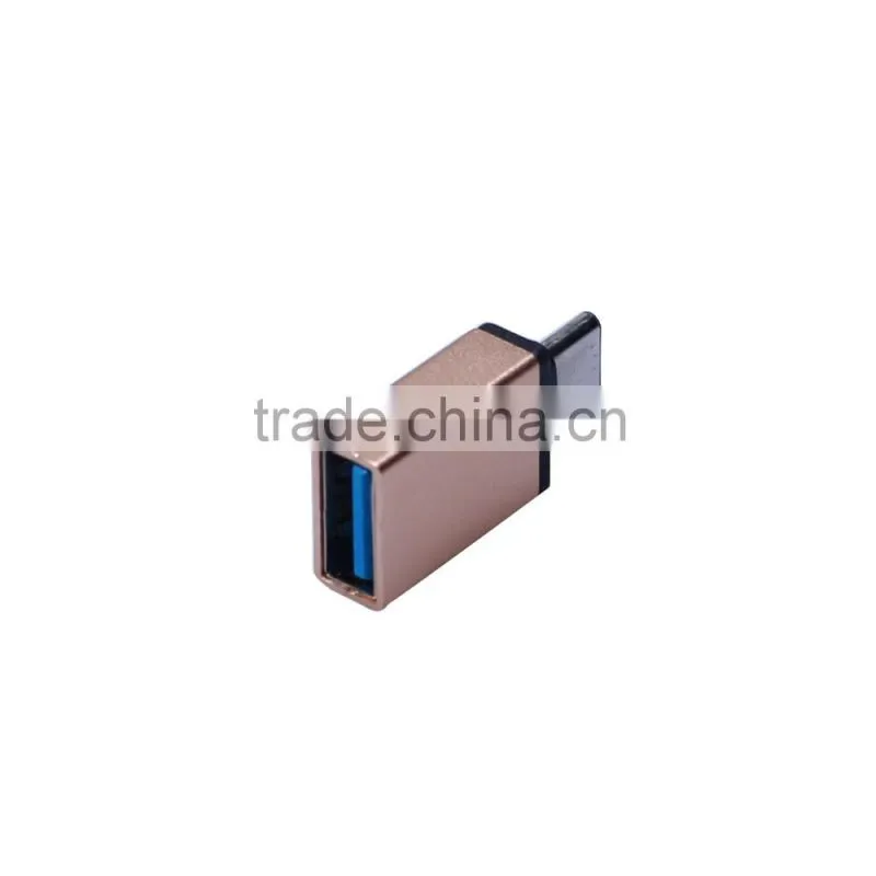 Aluminium Alloy USB 3.1 Type C Male to USB 3.0 Type A Female OTG Data Transfer/Charging Adapter/Connector for USB C Devices