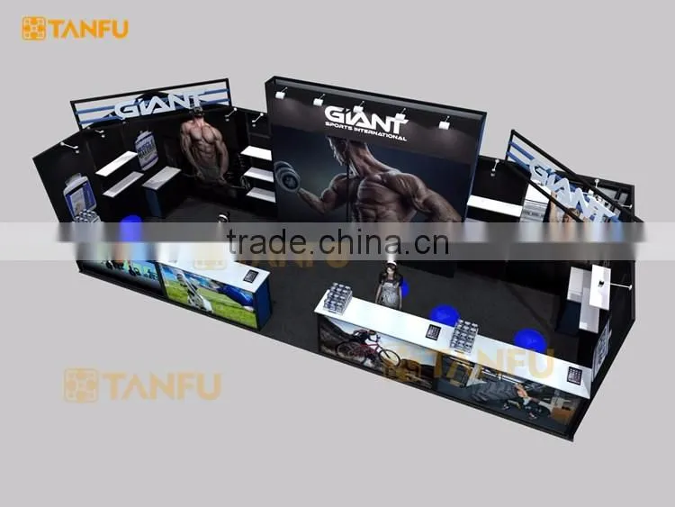 Tanfu 3mx9m Trade Fair Stand with Display Shelves