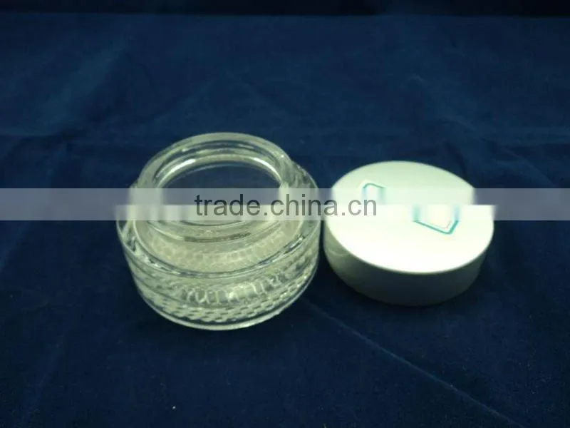 high white material 1 oz cosmetic face cream jar