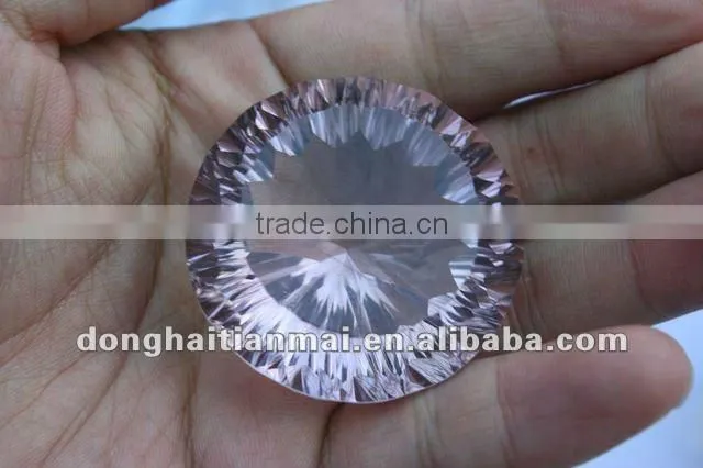 Natural PURPLE Multi-Faceted Quartz Rock Crystal Carved Crystal CRAFT DIMOND
