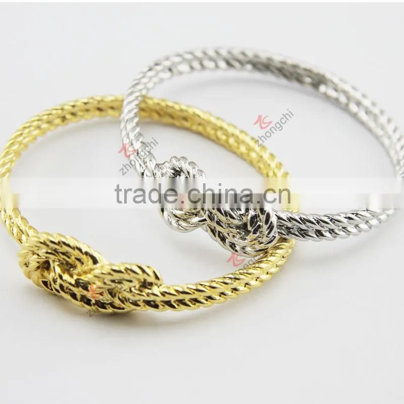 New alloy silver color and gold color bangle bracelet