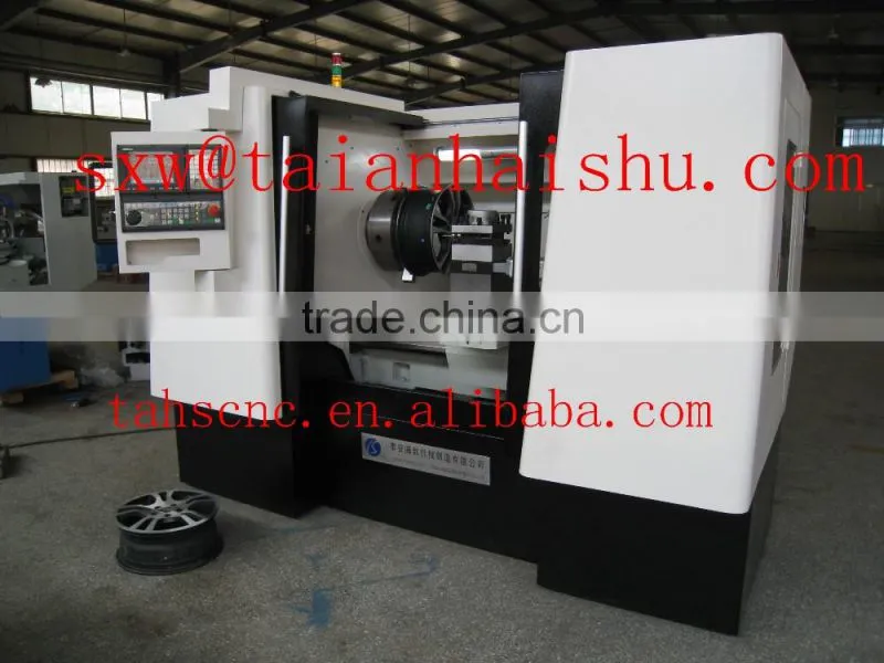 CNC lathe alloy wheel repair with touch probe