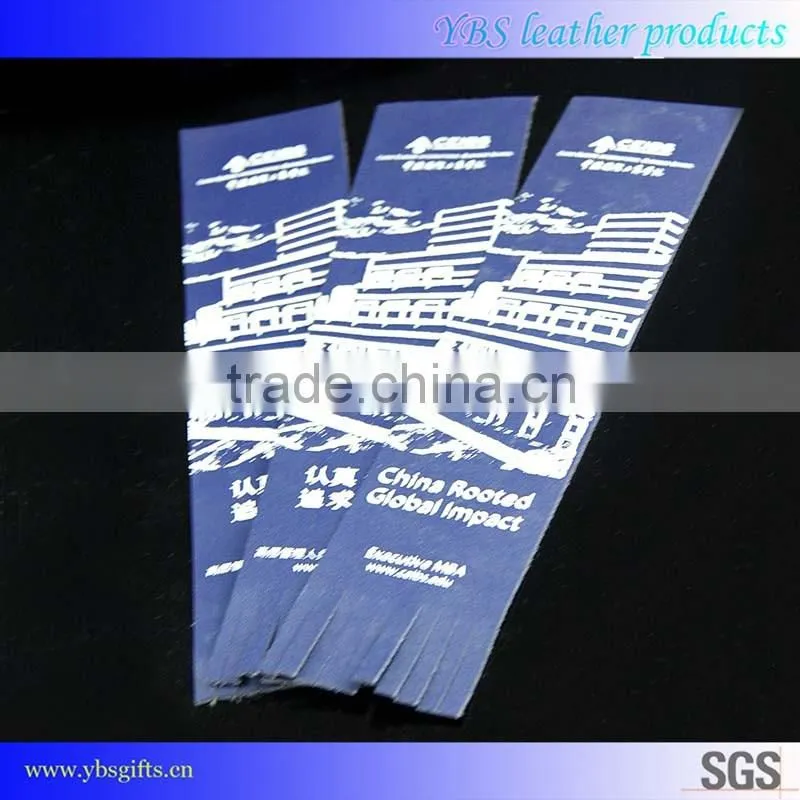 Whole-selling Customized Colorful Printing PU Leather Bookmark with Edging