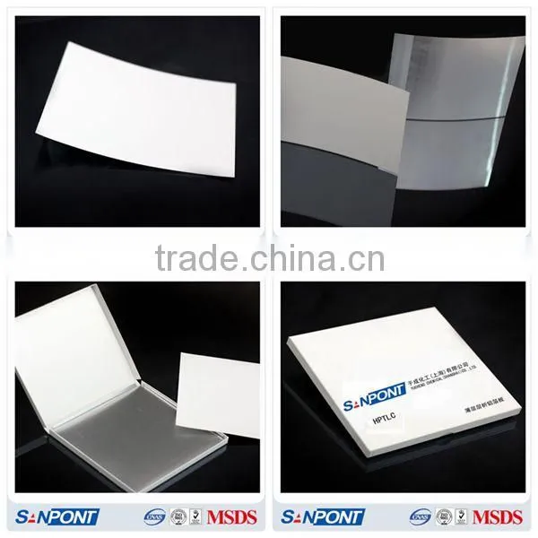 SANPONT High Grade Sio2 Chemical Reseach Thin Layer Chromatography Aluminum Foil Plate (HPTLC) Silica Gel Products