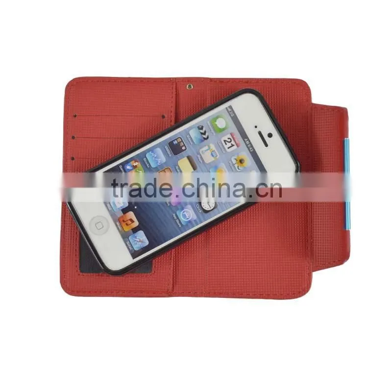 Red 2 In 1 Magnetic Detached Leather Case For Wiko Darkside