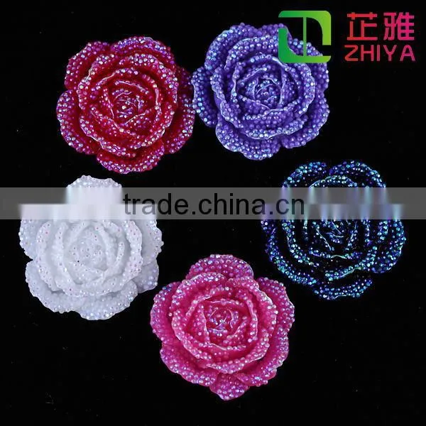 2015NEW flat back resin motif light crystal for led motif light