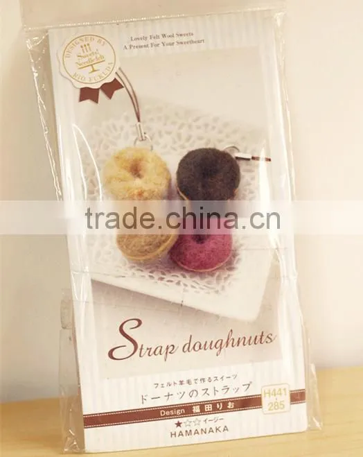 2016 gogo creative DIY craft needle felting cute donut accessories
