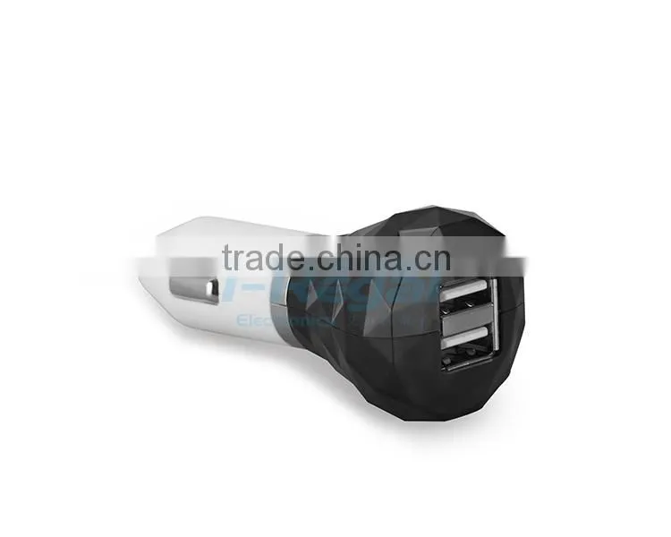 2.1A + 3A Dual USB Car Charger 2 port charge for iPad for iPhone 5s 4s 4 Phone / PDA / Mp3 / Mp4 for samsung