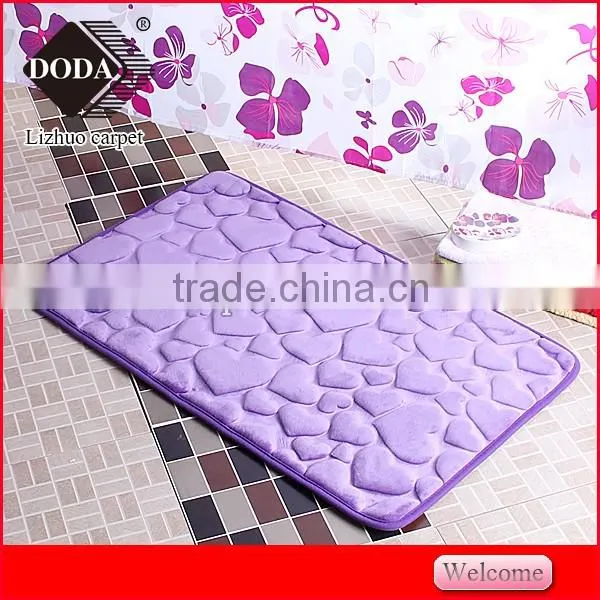 best selling cheap Polyester Non Slip embossing doormat kitchen floor mat