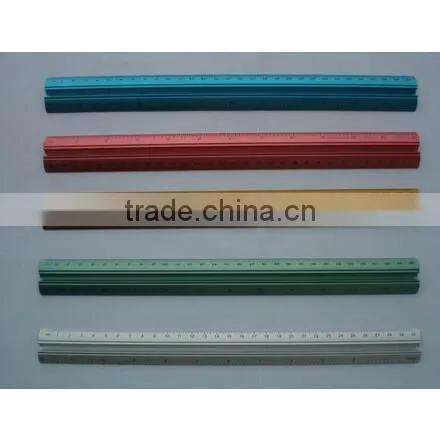 High quality transparent 30cm unfolding plastic ruler for school and office