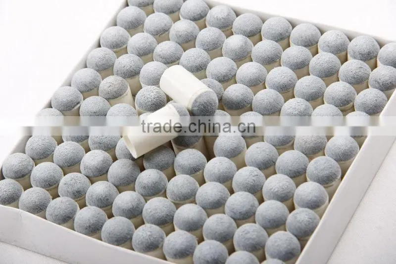 Wholesale 100 pcs push on snooker billiard pool cue tips 10mm