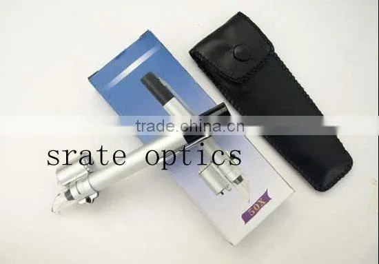 50X Lighted Mini Pen Magnifier with Reading Scale MG10085-5
